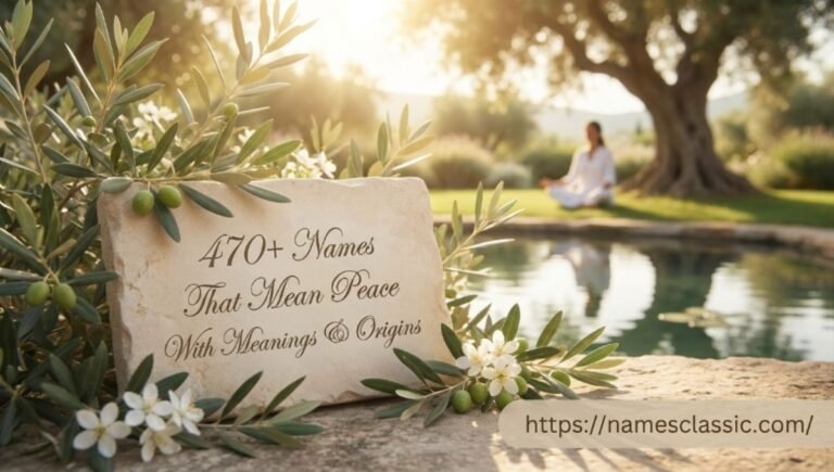 470+ Names That Mean Peace With Meanings & Origins