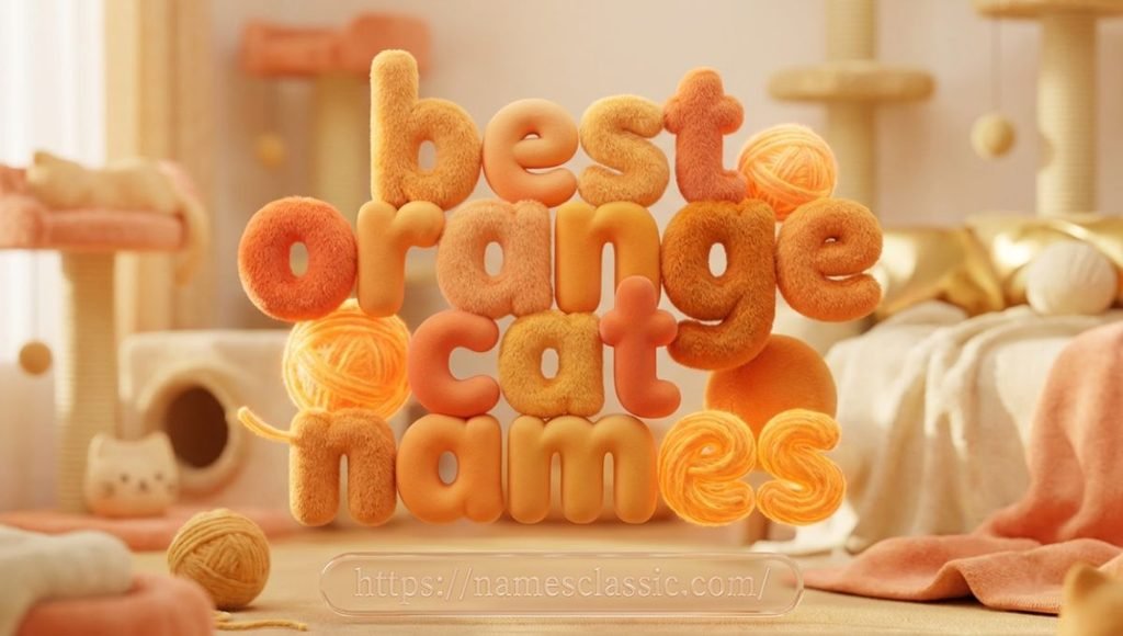 best orange cat names