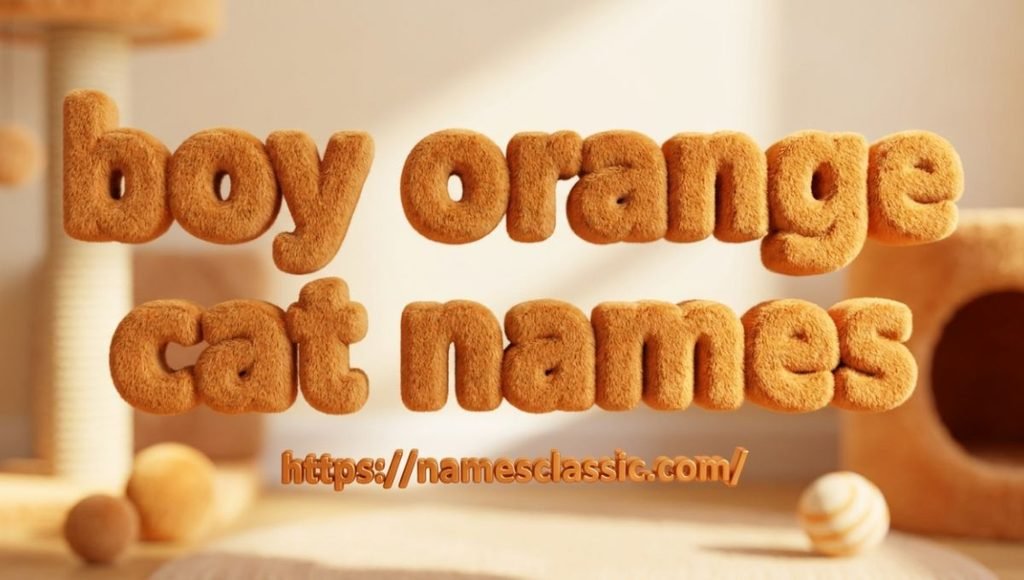 boy orange cat names