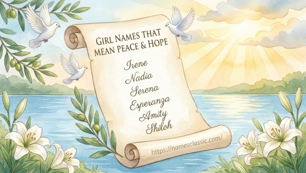 girl names that mean peace and hope