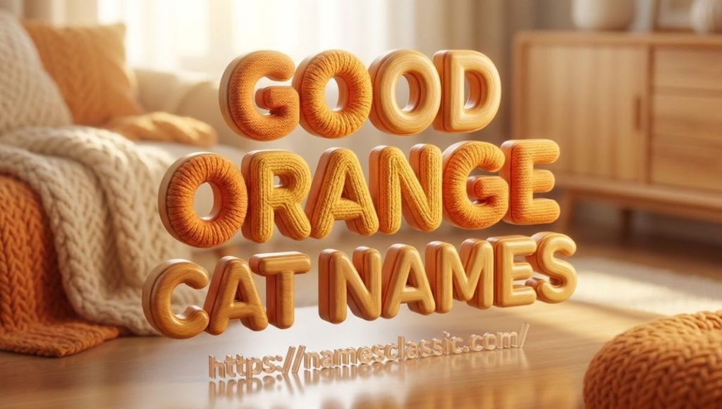 good orange cat names