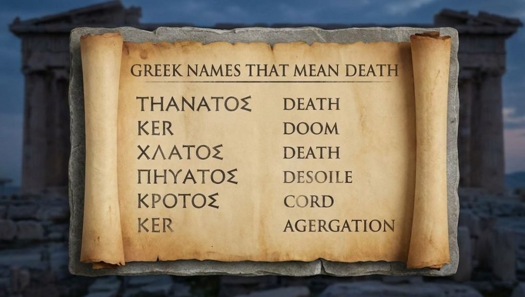 greek names that mean death