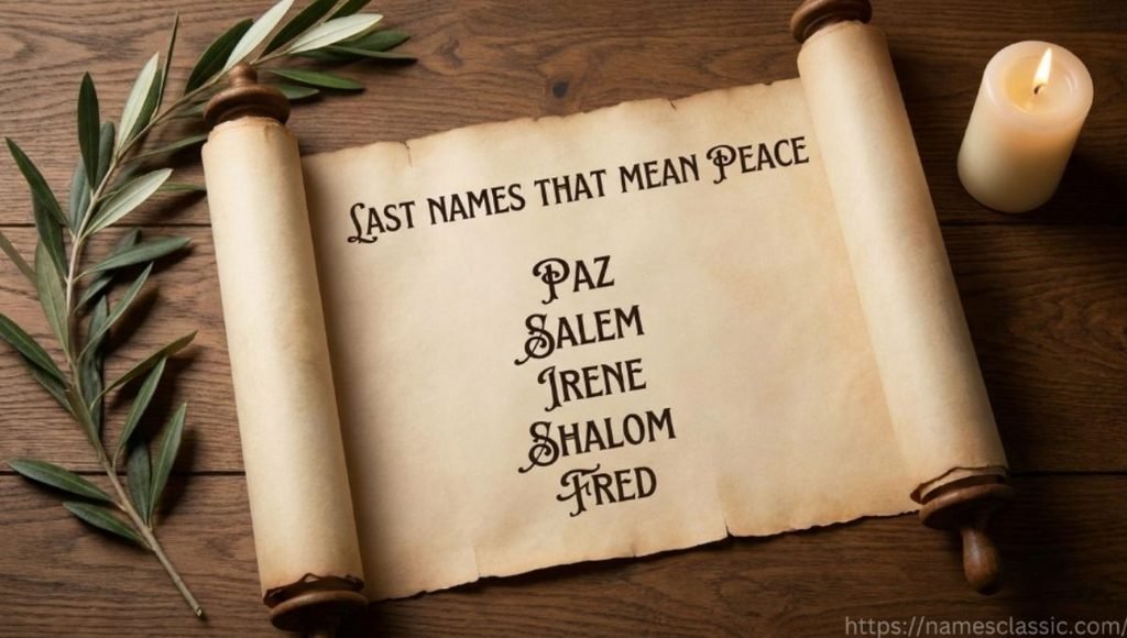 last names that mean peace