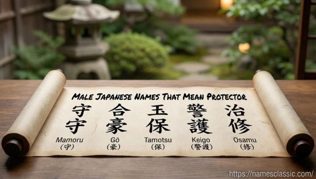 male japanese names that mean protector