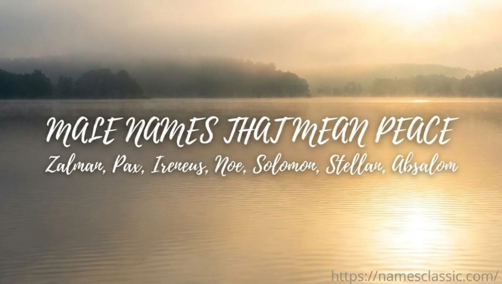 male names that mean peace