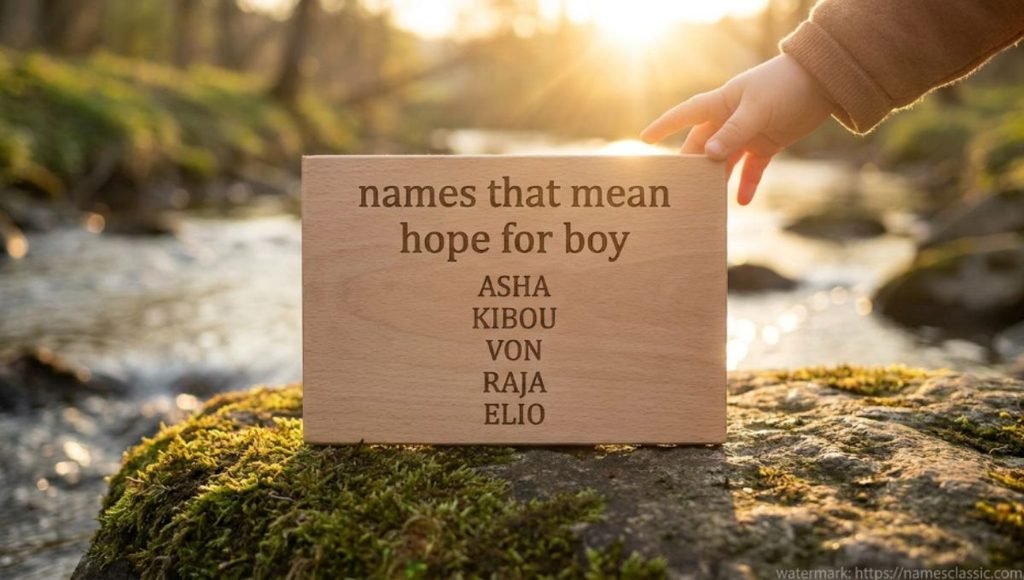 names that mean hope for boy