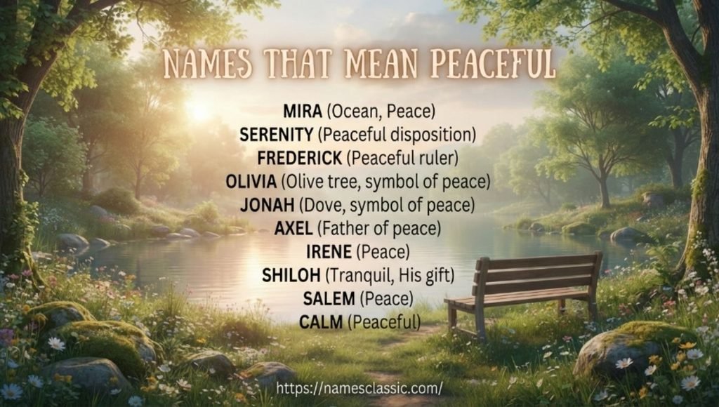 names that mean peaceful