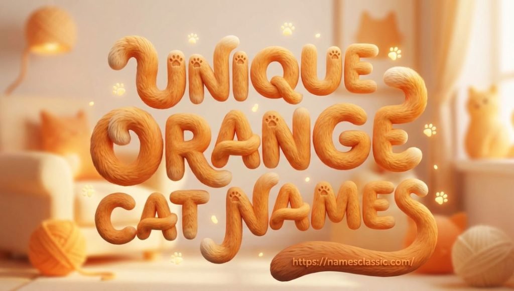 unique orange cat names
