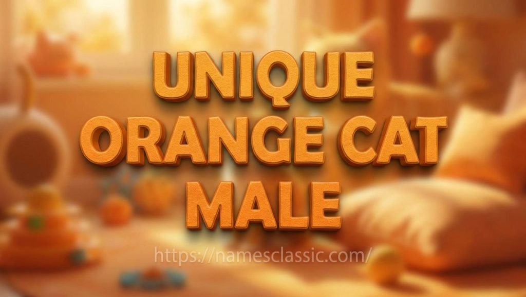 unique orange cat names male
