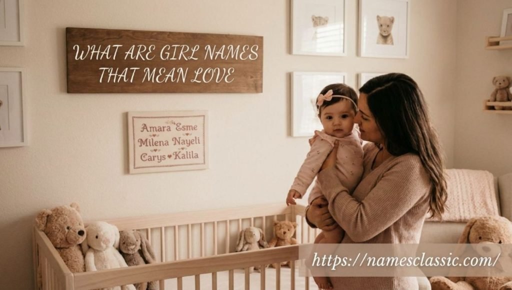 what are girl names that mean love