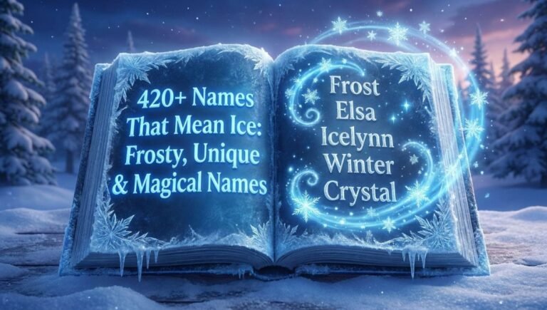 420+ Names That Mean Ice: Frosty, Unique & Magical Names 