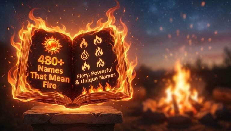 480+ Names That Mean Fire: Fiery, Powerful & Unique Names