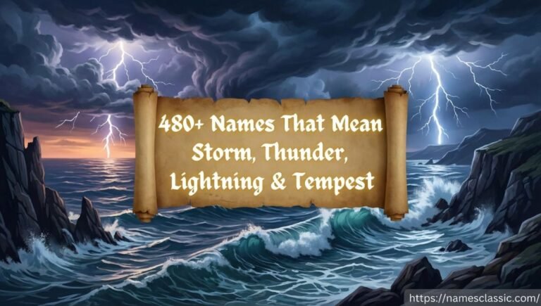 480+ Names That Mean Storm, Thunder, Lightning & Tempest