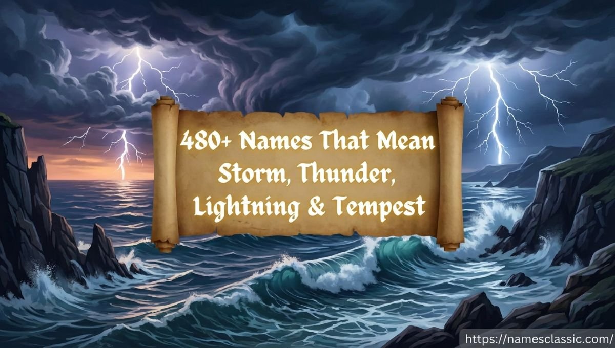 480+ Names That Mean Storm, Thunder, Lightning & Tempest