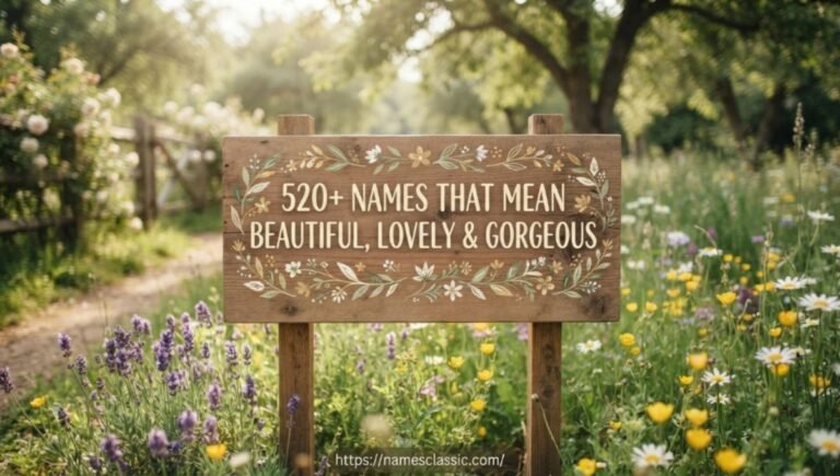 520+ Names That Mean Beautiful, Lovely & Gorgeous 