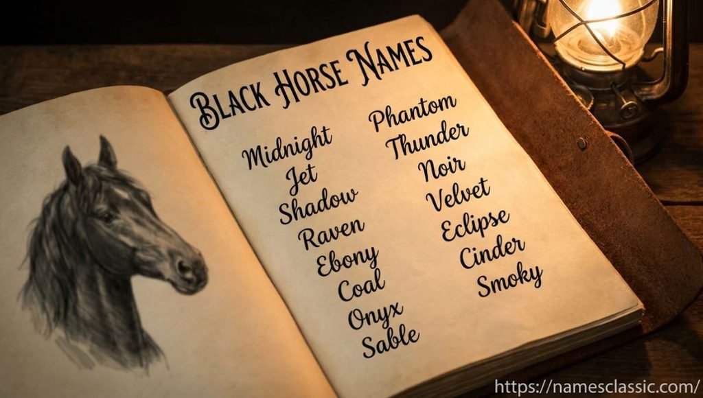 Black horse names
