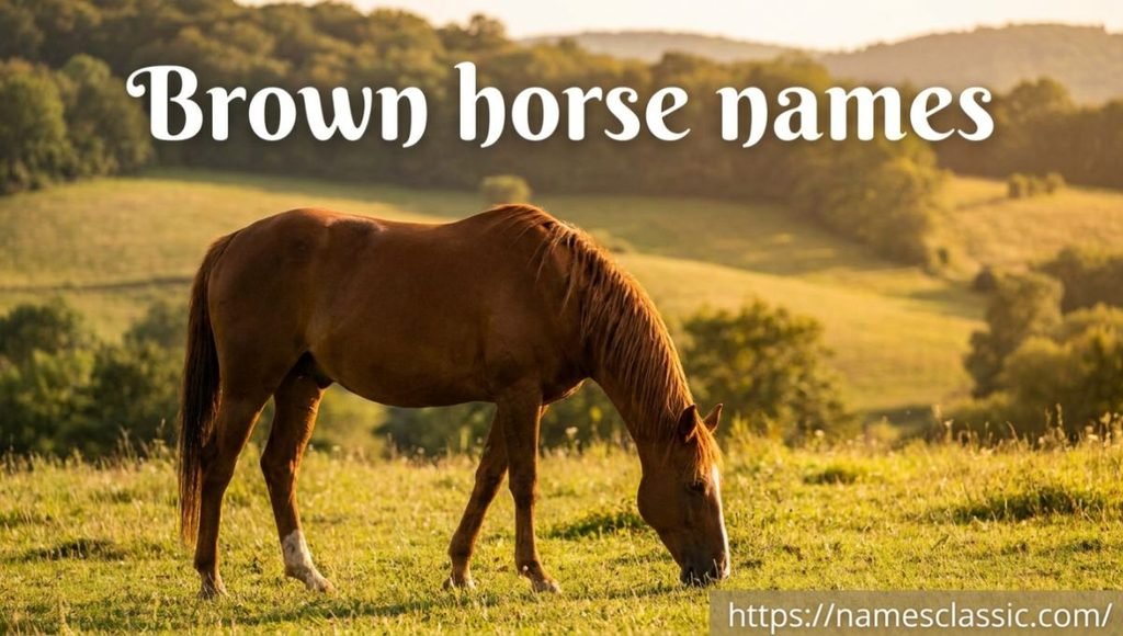 Brown horse names