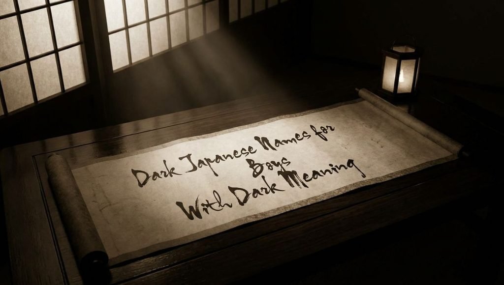 Dark Japanese Names for Boys With Dark Meaning