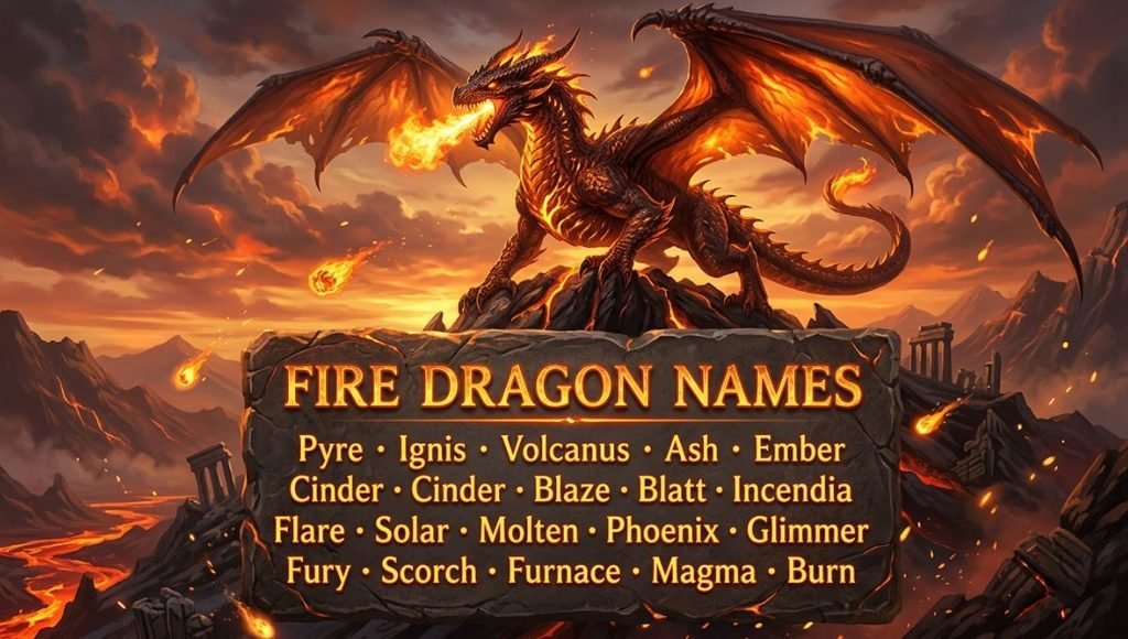 Fire dragon names