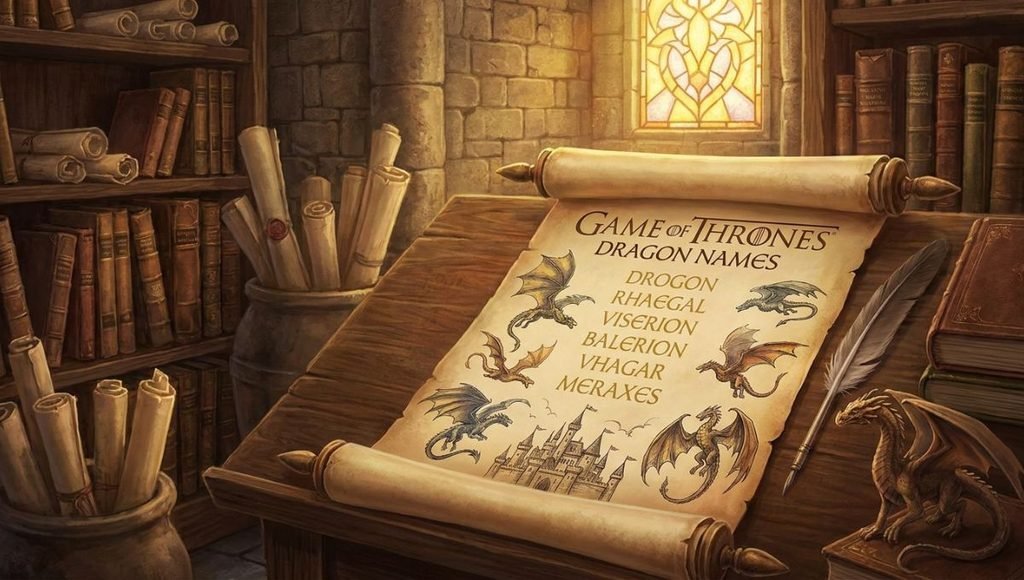 Game of thrones dragon names