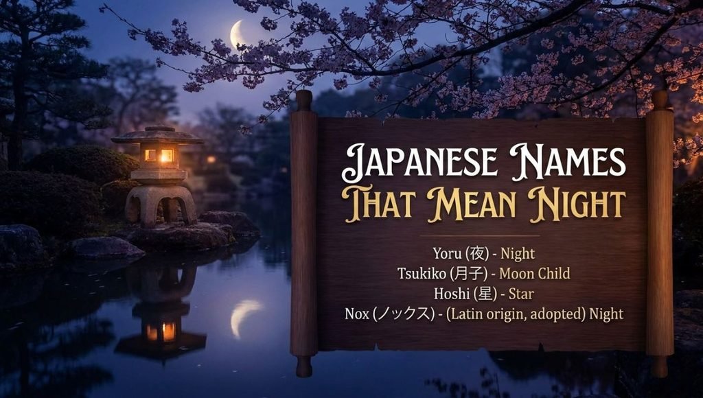 Japanese Names That Mean Night
