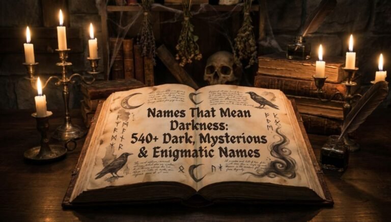 Names That Mean Darkness: 540+ Dark, Mysterious & Enigmatic Names 