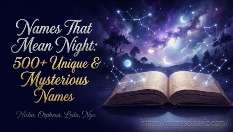 Names That Mean Night: 500+ Unique & Mysterious Names