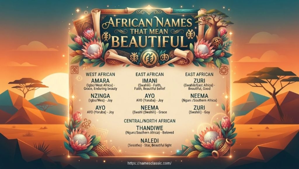 african names that mean beautiful