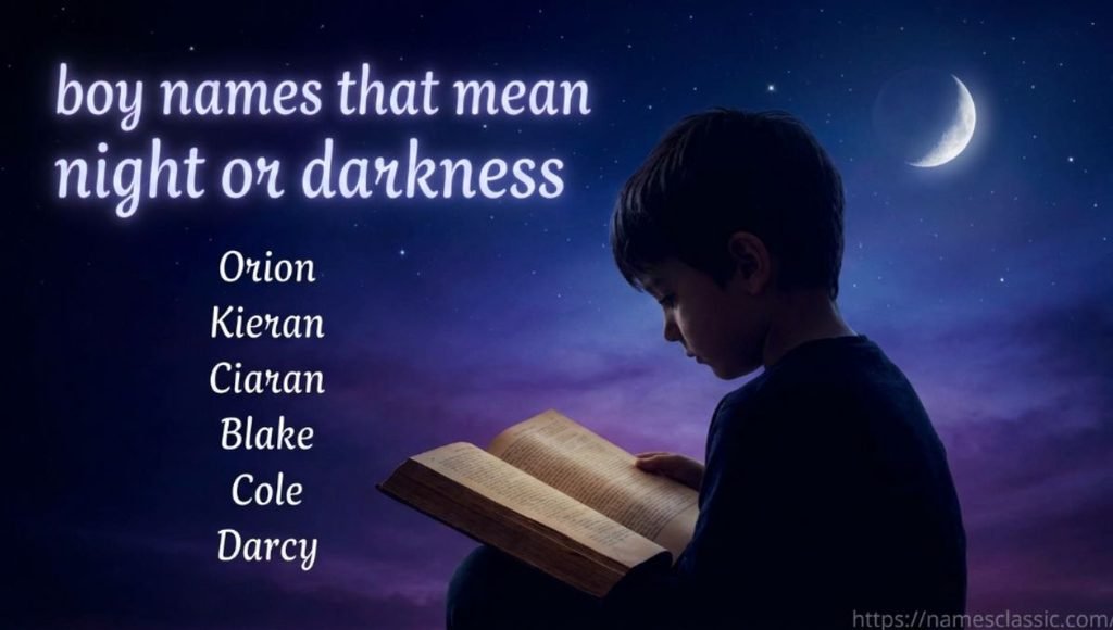 boy names that mean night or darkness
