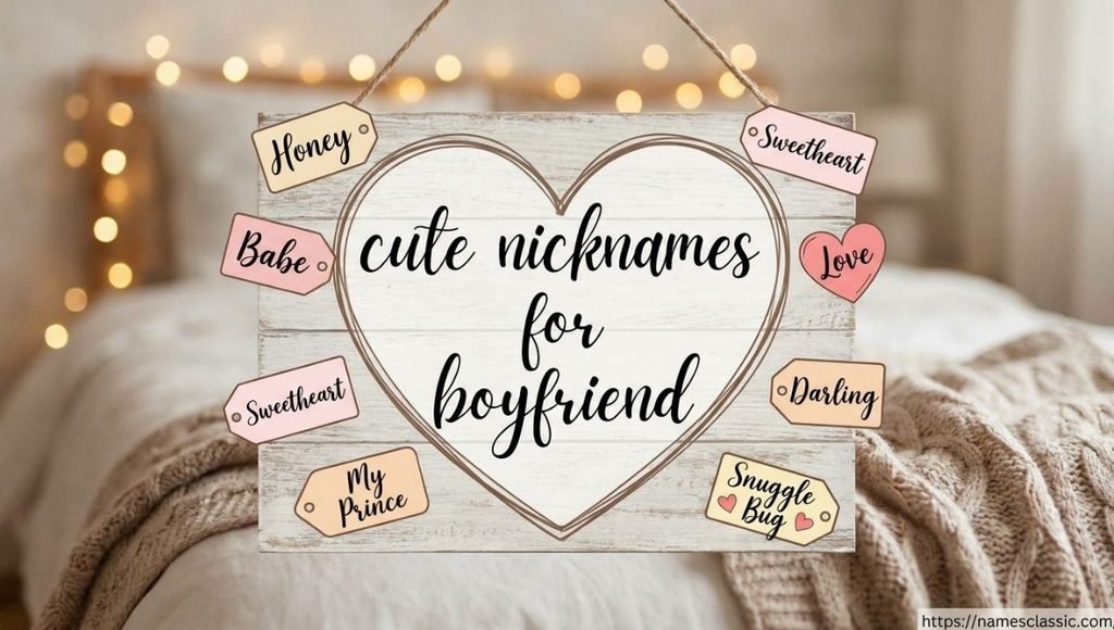 cute nicknames for boyfriend