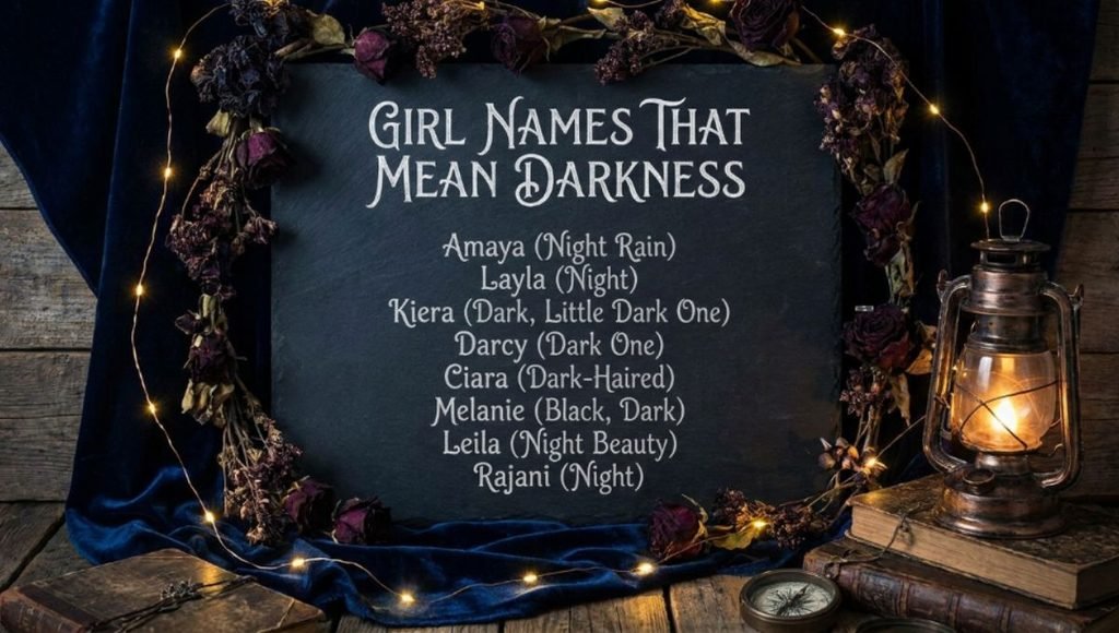 girl names that mean darkness