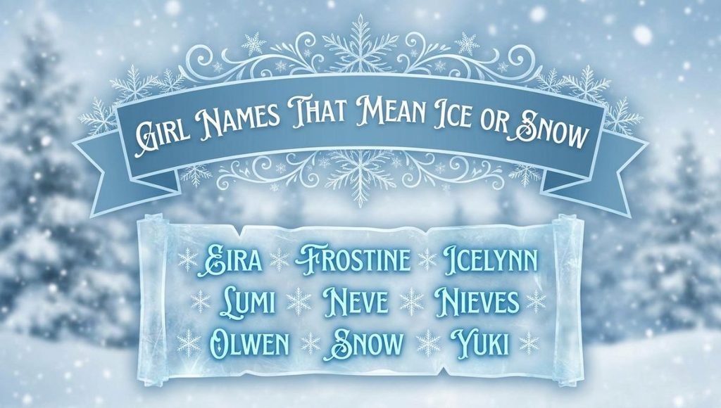 girl names that mean ice or snow