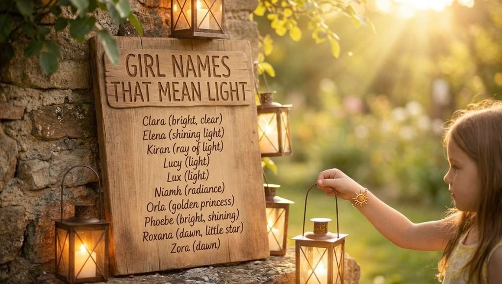 girl names that mean light