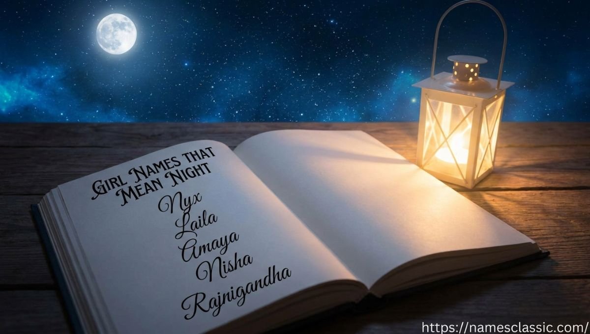 girl names that mean night