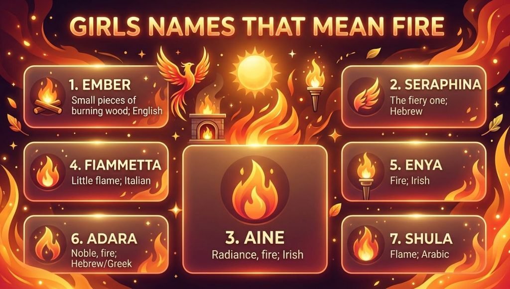 girls names that mean fire