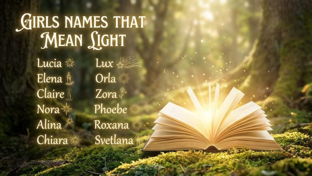girls names that mean light