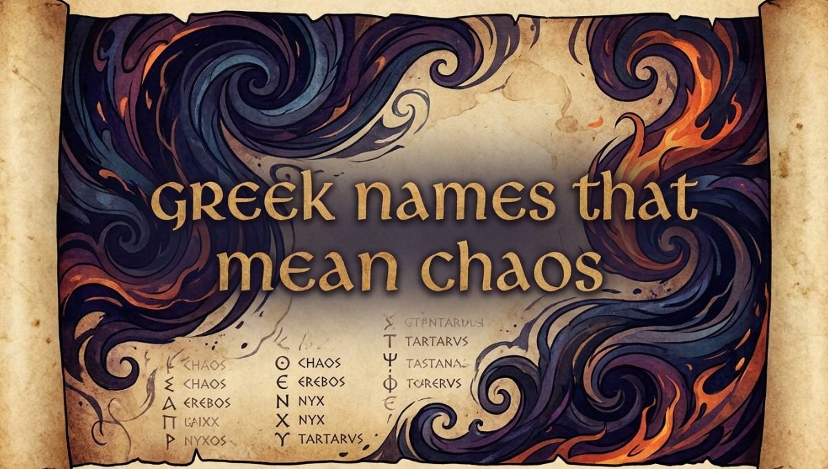 greek names that mean chaos