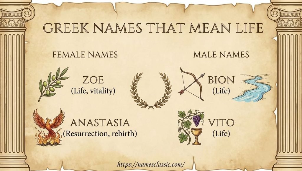 greek names that mean life