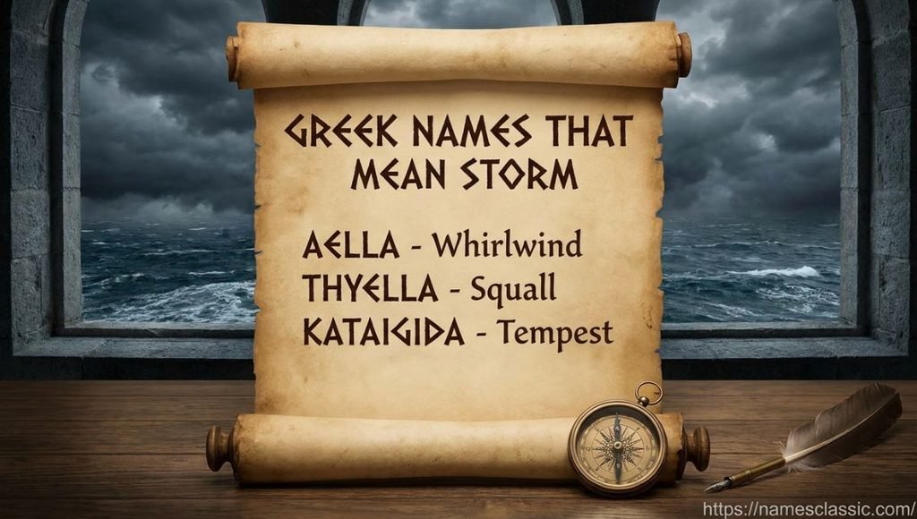 greek names that mean storm