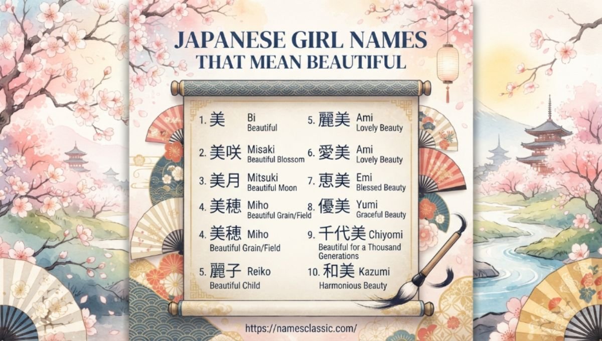 japanese girl names that mean beautiful
