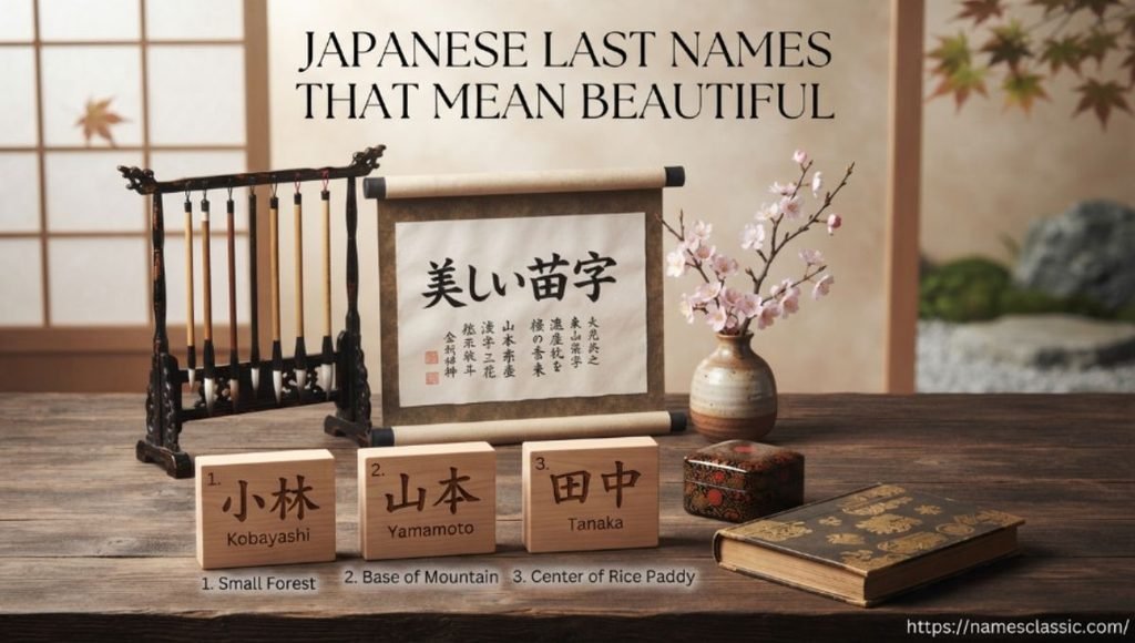japanese last names that mean beautiful