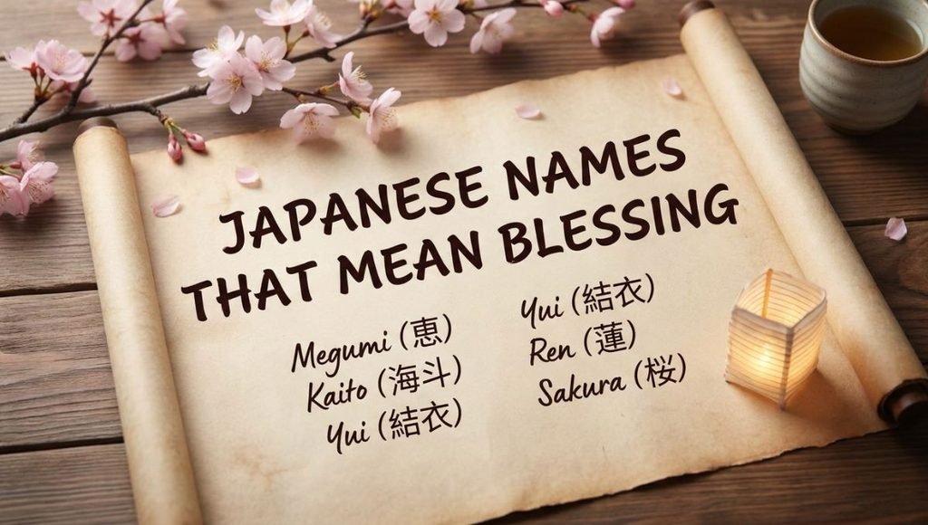 japanese names that mean blessing