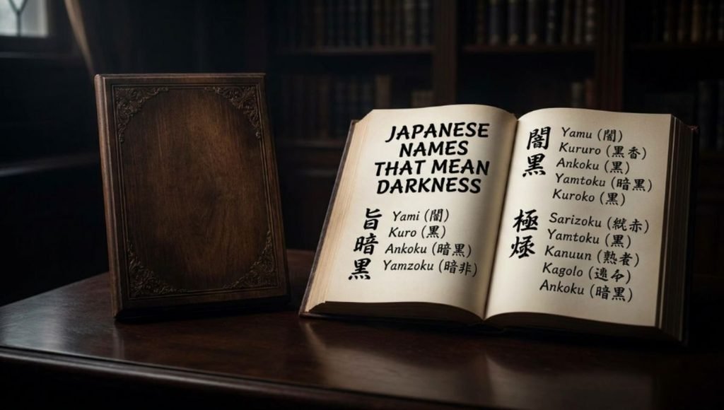 japanese names that mean darkness