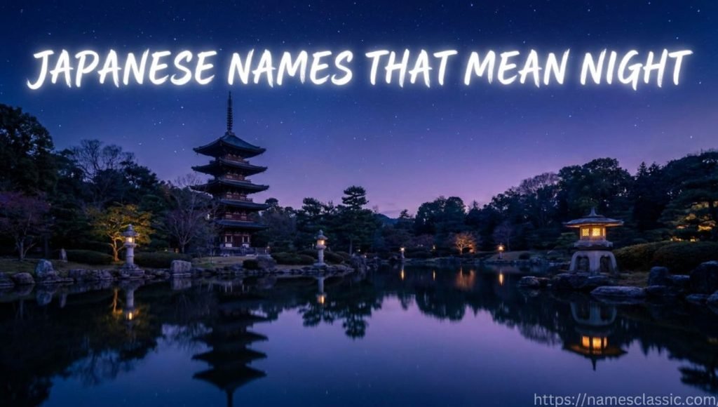 japanese names that mean night