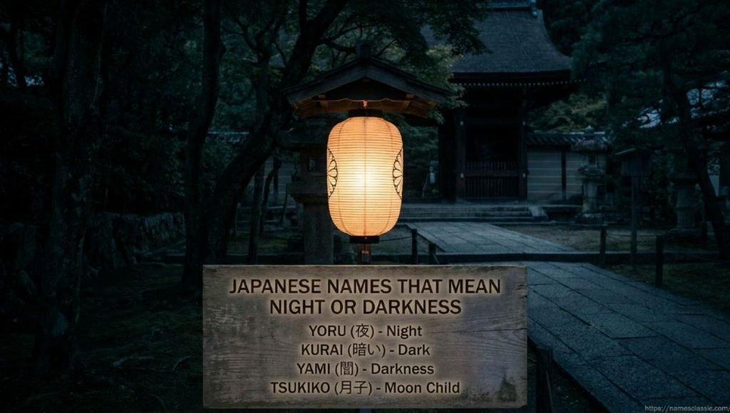 japanese names that mean night or darkness