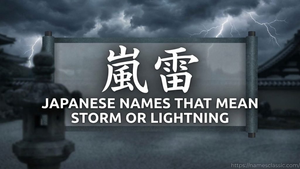 japanese names that mean storm or lightning