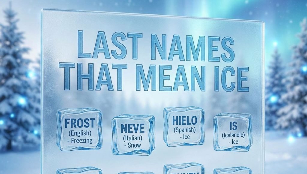 last names that mean ice