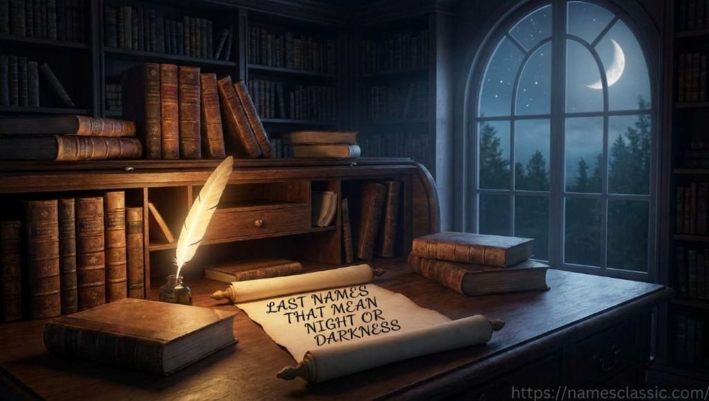 last names that mean night or darkness