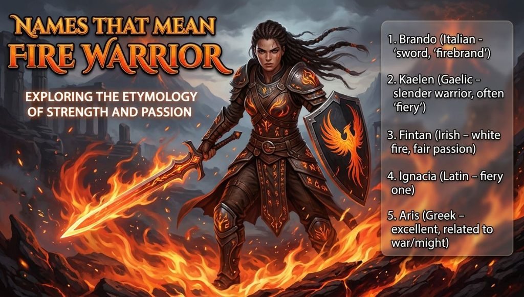names that mean fire warrior