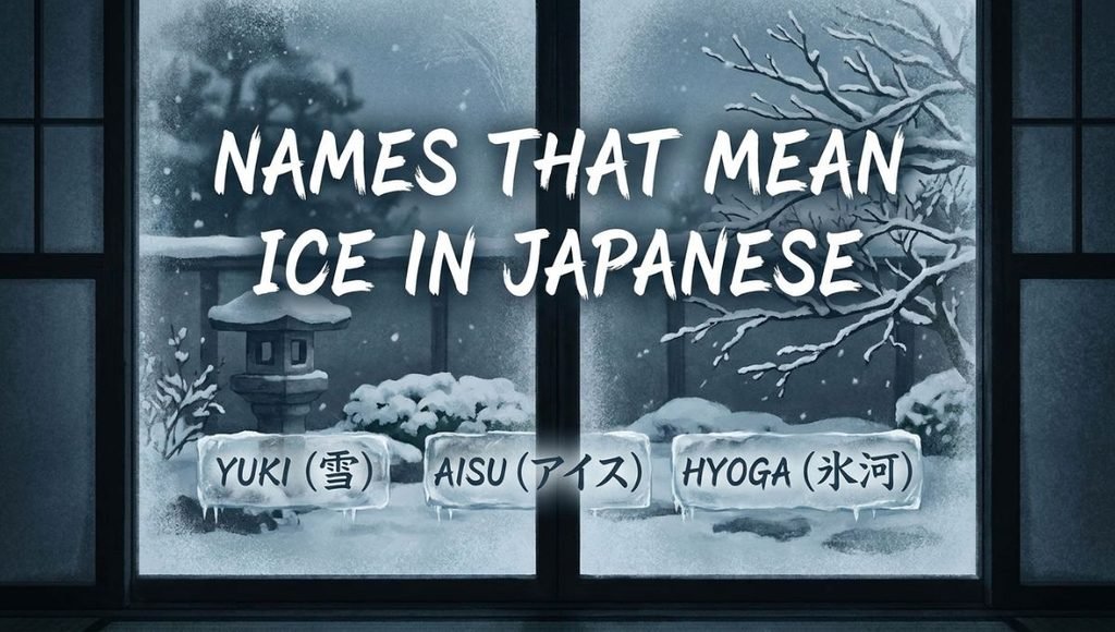 names that mean ice in japanese